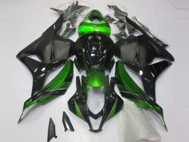 2009-2012 Honda CBR600RR Motorcycle Fairings - Green Glossy Black Matte Black Canada Websites