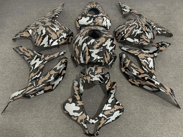 2009-2012 Honda CBR600RR Motorcycle Fairings - Tan Silver Camouflage Canada Websites