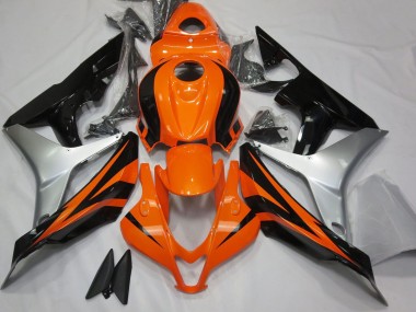 2007-2008 Honda CBR600RR Motorcycle Fairings - Silver Orange Glossy Black OEM Style Canada Websites