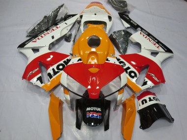 2005-2006 Honda CBR600RR Motorcycle Fairings - White Repsol Canada Websites