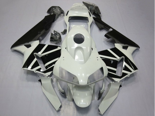 2003-2004 Honda CBR600RR Motorcycle Fairings - White Glossy Black OEM Style Canada Websites