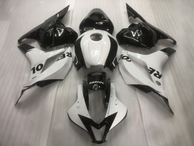 2009-2012 Honda CBR600RR Motorcycle Fairings - White Glossy Black Repsol Canada Websites