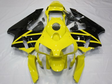 2003-2004 Honda CBR600RR Motorcycle Fairings - Yellow Glossy Black OEM Style Canada Websites