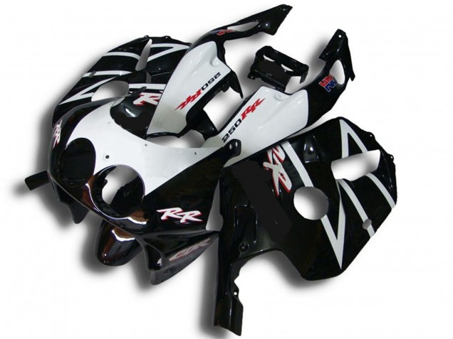 1990-1998 Honda CBR250RR Motorcycle Fairings - Glossy Black White RR Canada Websites