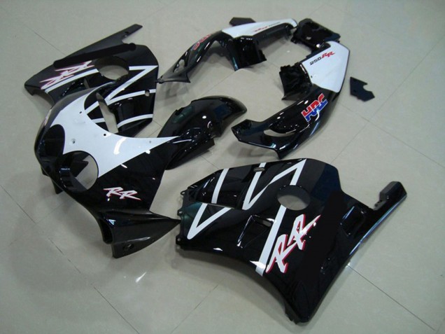 1990-1998 Honda CBR250RR Motorcycle Fairings - White Glossy Black HRC Canada Websites
