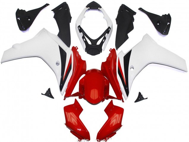 2011-2013 Honda CBR600F Abs Motorcycle Fairings - White Red Glossy Black Canada Websites