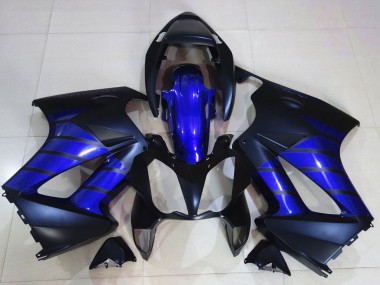 2002-2013 Honda VFR 800 Motorcycle Fairings - Glossy Blue Matte Blue Matte Black Canada Websites