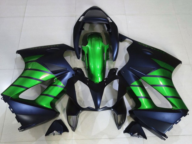 2002-2013 Honda VFR 800 Motorcycle Fairings - Green Matte Black Canada Websites