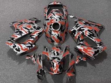 2002-2013 Honda VFR 800 Motorcycle Fairings - Red Camouflage Canada Websites