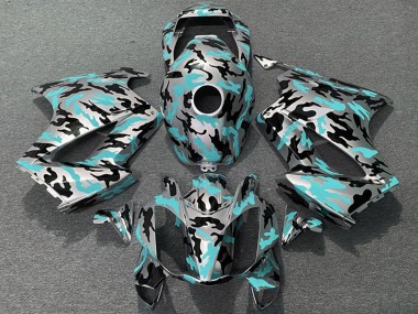 2002-2013 Honda VFR 800 Motorcycle Fairings - Teal Camouflage Canada Websites
