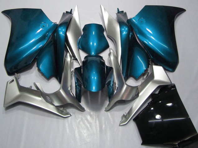 2010-2014 Honda VFR 1200 Motorcycle Fairings - Silver Light Blue Canada Websites
