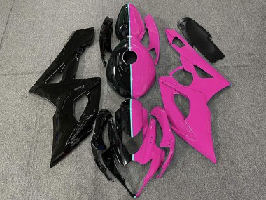 2005-2006 Suzuki GSXR 1000 Motorcycle Fairings - Glossy Black and Pink Canada Websites
