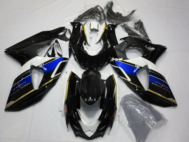 2009-2016 Suzuki GSXR 1000 Motorcycle Fairings - Blue White Gold Black Canada Websites