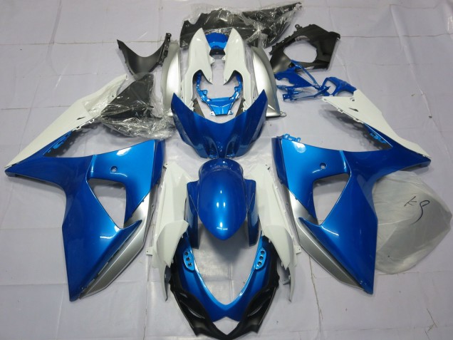 2009-2016 Suzuki GSXR 1000 Motorcycle Fairings - Blue White Canada Websites
