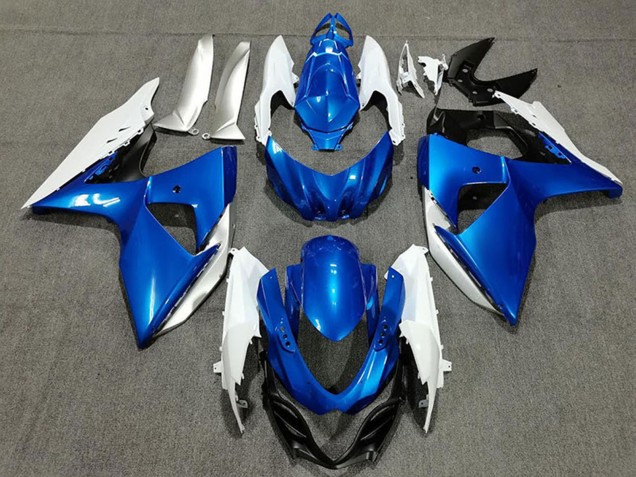 2009-2016 Suzuki GSXR 1000 Motorcycle Fairings - Blue White Silver Black Canada Websites