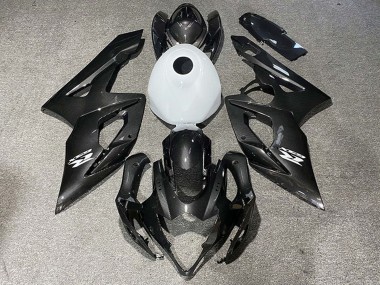 2005-2006 Suzuki GSXR 1000 Motorcycle Fairings - Carbon Fiber Style Glossy White Canada Websites