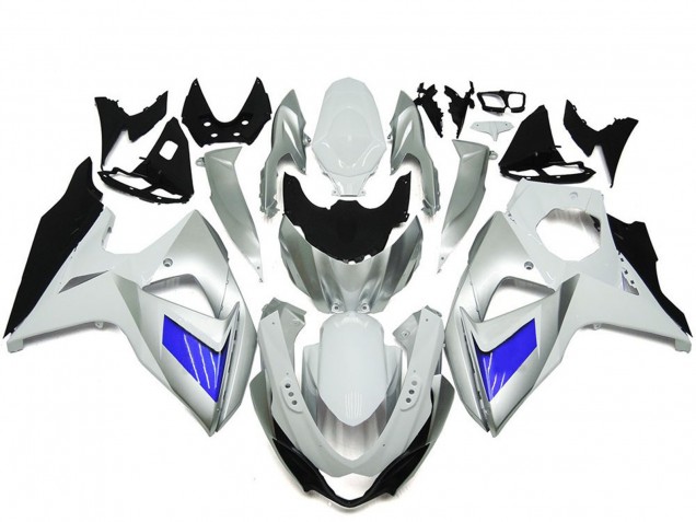 2009-2016 Suzuki GSXR 1000 Motorcycle Fairing - White Blue Canada Websites