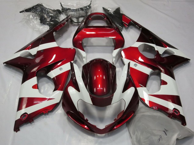 2000-2002 Suzuki GSXR 1000 Motorcycle Fairings - White Red Canada Websites