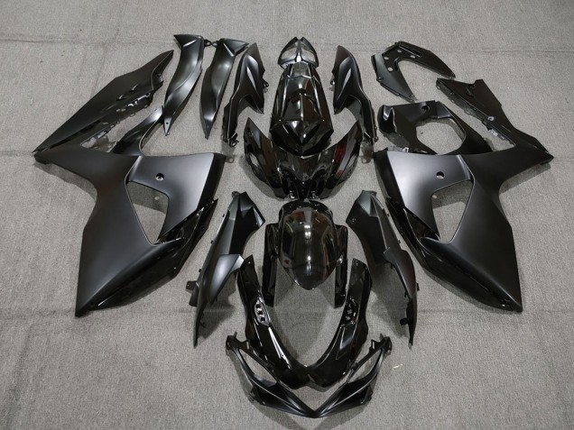 2009-2016 Suzuki GSXR 1000 Motorcycle Fairings - Glossy Black Matte Black Canada Websites