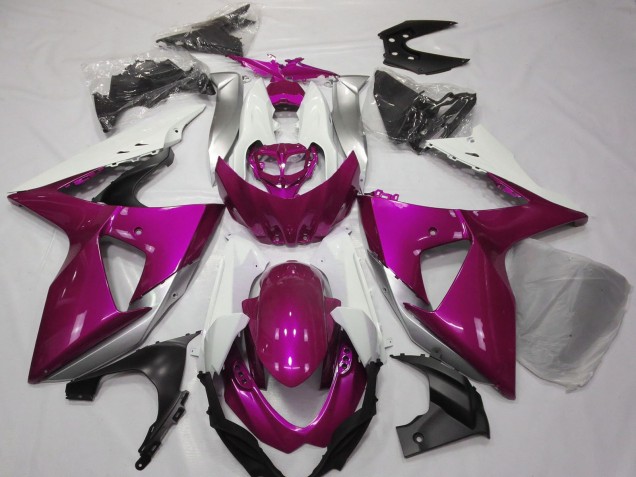 2009-2016 Suzuki GSXR 1000 Motorcycle Fairings - Pink White Canada Websites