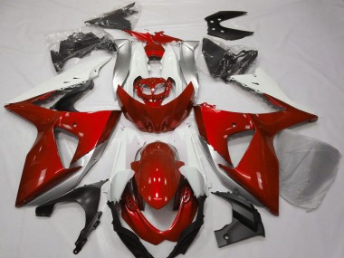 2009-2016 Suzuki GSXR 1000 Motorcycle Fairings - White Silver Red Canada Websites