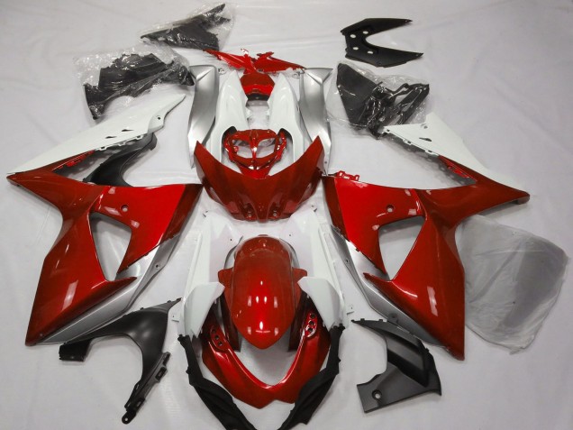 2009-2016 Suzuki GSXR 1000 Motorcycle Fairings - White Silver Red Canada Websites