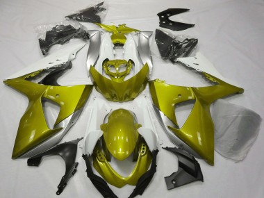 2009-2016 Suzuki GSXR 1000 Motorcycle Fairings - White Yellow Canada Websites