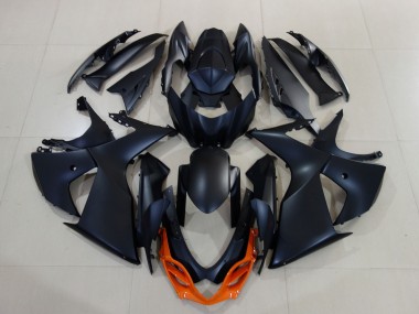 2009-2016 Suzuki GSXR 1000 Motorcycle Fairings - Matte Black Orange Canada Websites