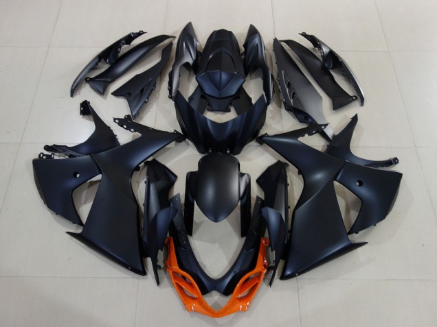 2009-2016 Suzuki GSXR 1000 Motorcycle Fairings - Matte Black Orange Canada Websites
