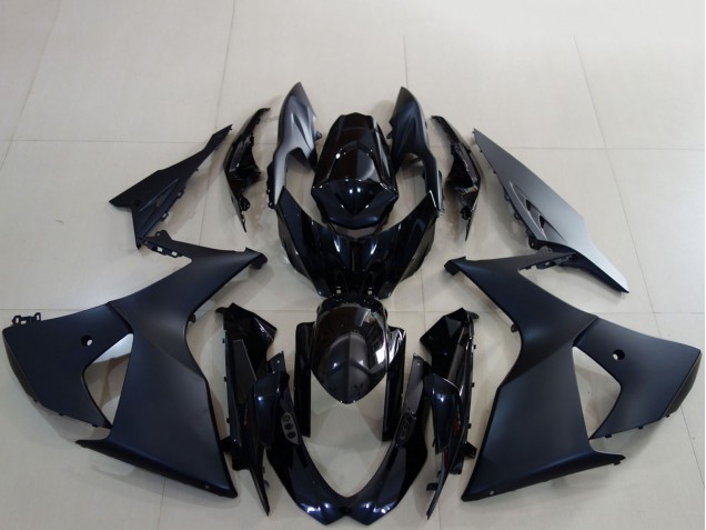 2009-2016 Suzuki GSXR 1000 Motorcycle Fairings - Matte Black Glossy Black Canada Websites