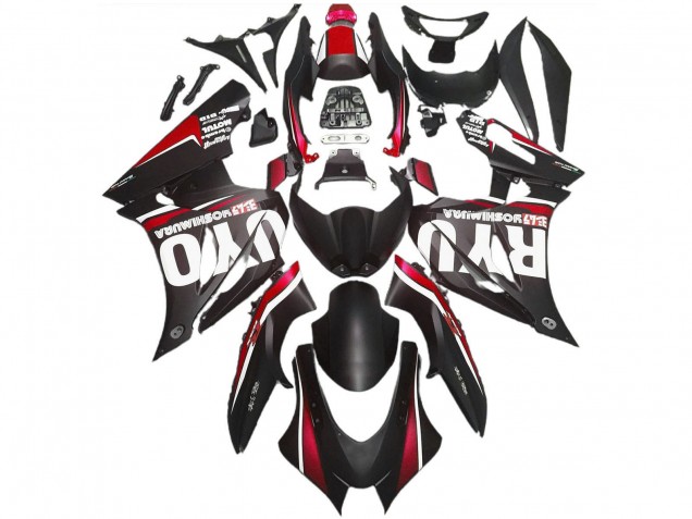 2017-2024 Suzuki GSXR 1000 Abs Motorcycle Fairings - Matte Black Red Canada Websites