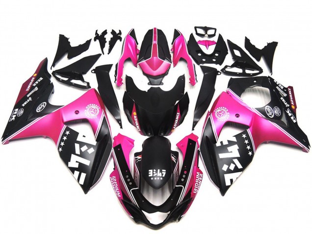 2009-2016 Suzuki GSXR 1000 Motorcycle Fairings - Pink Black Canada Websites