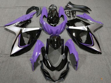 2009-2016 Suzuki GSXR 1000 Motorcycle Fairings - Purple Silver Black Canada Websites