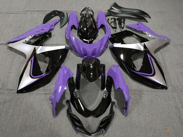2009-2016 Suzuki GSXR 1000 Motorcycle Fairings - Purple Silver Black Canada Websites