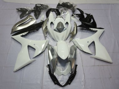 2009-2016 Suzuki GSXR 1000 Motorcycle Fairings - White Silver Canada Websites
