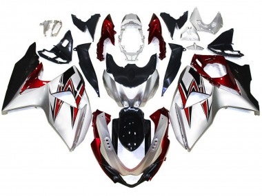 2009-2016 Suzuki GSXR 1000 Motorcycle Fairings - Silver Red Black Canada Websites