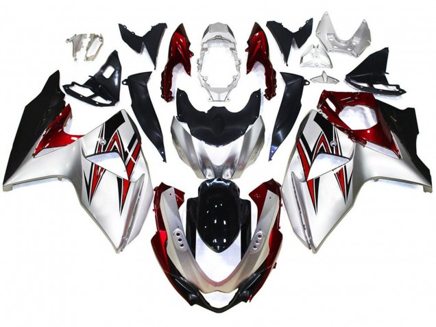 2009-2016 Suzuki GSXR 1000 Motorcycle Fairings - Silver Red Black Canada Websites