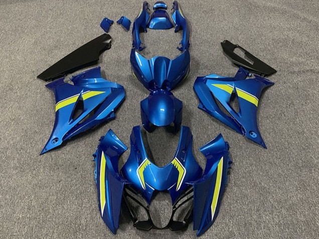 2017-2024 Suzuki GSXR 1000 Motorcycle Fairings - Blue Yellow Style Canada Websites