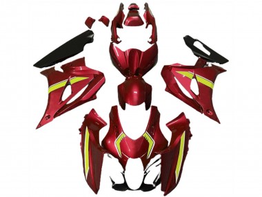 2017-2024 Suzuki GSXR 1000 Motorcycle Fairings - Red Yellow Style Canada Websites