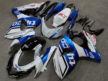 2009-2016 Suzuki GSXR 1000 Motorcycle Fairings - White Blue Black Tyco Canada Websites