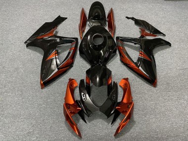 2006-2007 Suzuki GSXR 600 / GSXR 750 Motorcycle Fairings - Glossy Black Orange Canada Websites