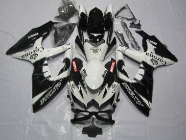 2008-2010 Suzuki GSXR 600 / GSXR 750 Motorcycle Fairing - White Black Alstare Corona Motul Canada Websites
