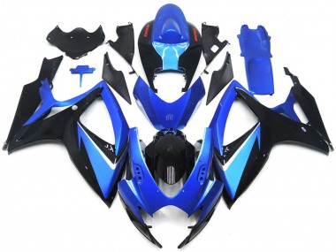 2006-2007 Suzuki GSXR 600 / GSXR 750 Motorcycle Fairings - Blue Black Red Stripe Canada Websites