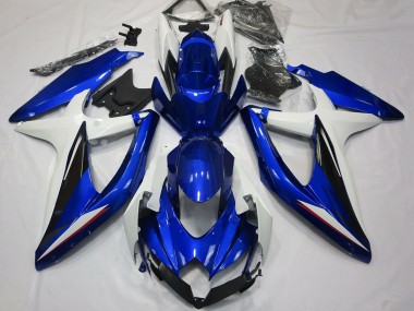 2008-2010 Suzuki GSXR 600 / GSXR 750 Motorcycle Fairings - White Blue Black Canada Websites
