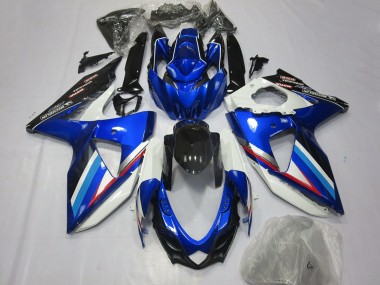 2008-2010 Suzuki GSXR 600 / GSXR 750 Motorcycle Fairings - Blue White Glossy Black Red Canada Websites