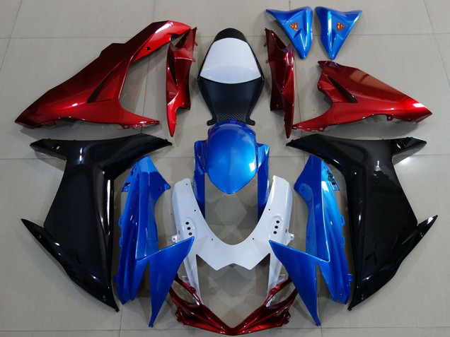 2011-2024 Suzuki GSXR 600 / GSXR 750 Motorcycle Fairings - White Blue Red Black Canada Websites