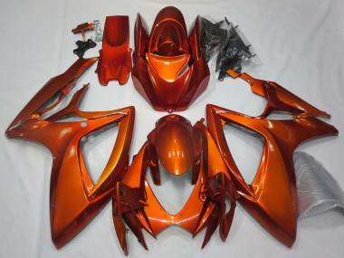 2006-2007 Suzuki GSXR 600 / GSXR 750 Motorcycle Fairings - Burnt Orange Canada Websites
