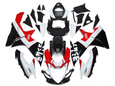 2011-2024 Suzuki GSXR 600 / GSXR 750 Motorcycle Fairings - White Red Glossy Black Canada Websites