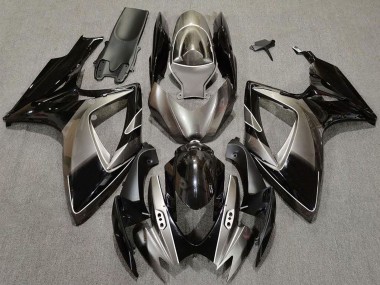 2006-2007 Suzuki GSXR 600 / GSXR 750 Motorcycle Fairings - Dark Silver Glossy Black Canada Websites