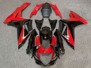 2011-2024 Suzuki GSXR 600 / GSXR 750 Abs Motorcycle Fairing - Red Glossy Black Canada Websites